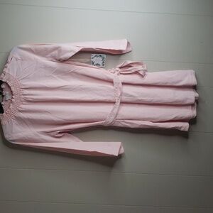 Girls Mock Long Sleeve Belted Dress- Chelsea & Violet